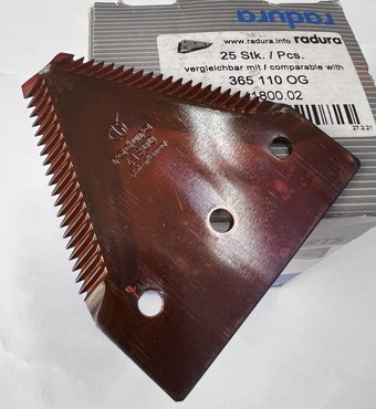 Сегмент ножа жатки 80365110 New Holland, Massey Ferguson - RADURA 80365110.01 [MASSEY FERGUSON]