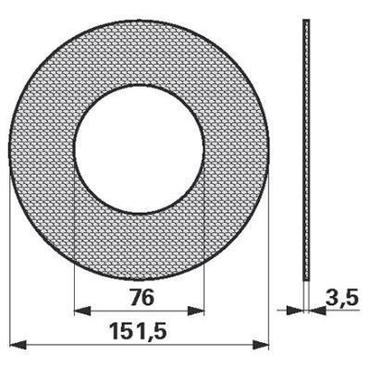 Фередо (диск, накладка) 642909M2 Massey Ferguson 10/8, 15/8, 20/8