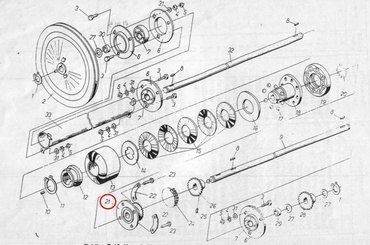 Приводная звездочка Z-12 с фланцем 5643300170 - Bolko Z643