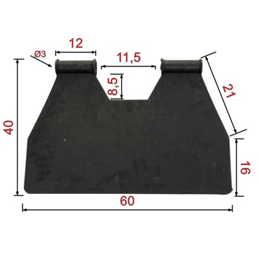 Резиновый кожух 8255-643-930-096 фартух переднего транспортера - Bolko Z643