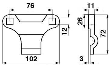 Прижим косы жатки комбайна Massey Ferguson