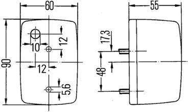 Поворотник плафон AL24547 комбайна Claas / John Deere