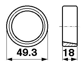 Конический роликоподшипник JD7257+JD8128, 09081, 09196 - NTN - 20.62x49.2x14.28