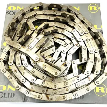 Цепь наклонной камеры 38.4V2K1J3A через 5 звеньев Rollon Solid - не усиленная
