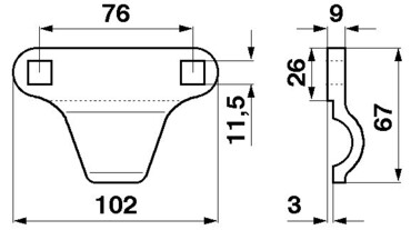 Прижим косы жатки 626749 Claas