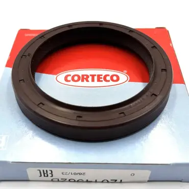 Передний сальник коленвала 57.15x76.2x9.5 двигателя Perkins 1447689M1 - Corteco 11-10.02 [MASSEY FERGUSON]