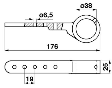 Головка косы жатки 785584M, 3467698M91 Massey Ferguson - 170мм