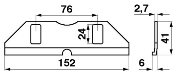 Пластина направляющая косы 206196M1 Massey Ferguson