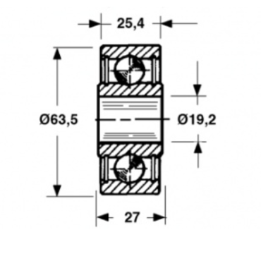 Ролик поршня без пальца AE25395, 22185, JD8680 John Deere