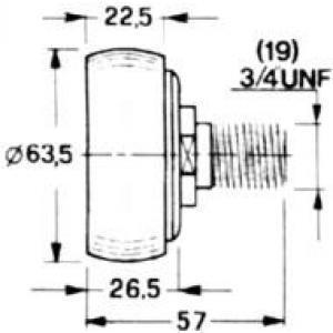 Ролик поршня с пальцем М18 John Deere, AE30220, 44457, 80688282 