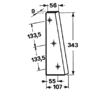 Нож поршня E42088 John Deere L.R. - подвижный