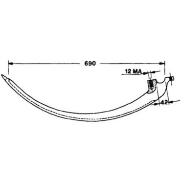 Голка металева DC14818 John Deere