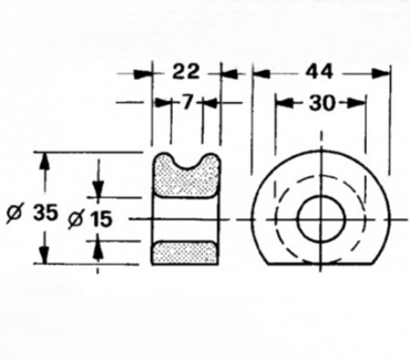 Керамическая направляющая шпагата 28110 New Holland