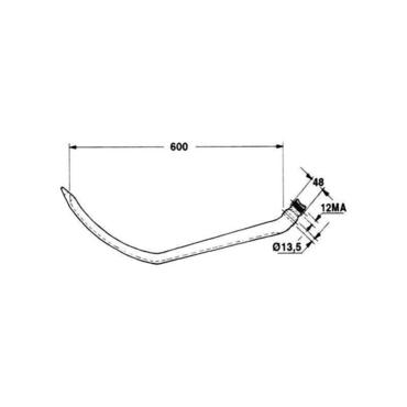 Игла 59.006, 80211509 New Holland 270, 270R, 366, 930, 935