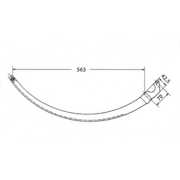 Игла 59.000.COLA/FAHR-PL Deutz Fahr, COLA RIVALE HD 20 - стальная