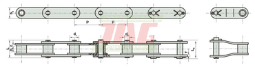 Цепь зернового элеватора CA550/SD/J2A - AGV 