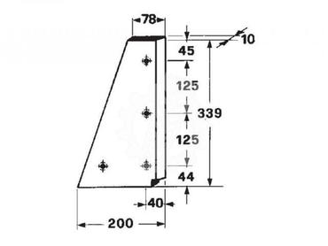 Нож поршня  808523, 58.464 Claas Markant 50 - подвижный