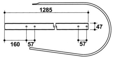 Направляющая пластина подборщика E41839 скатная доска John Deere