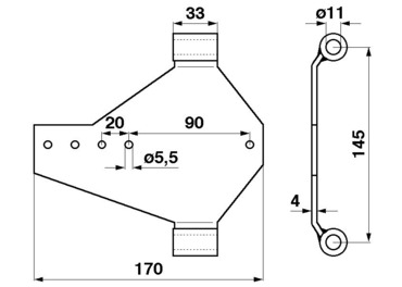 Головка косы жатки 404536M1 Massey Ferguson