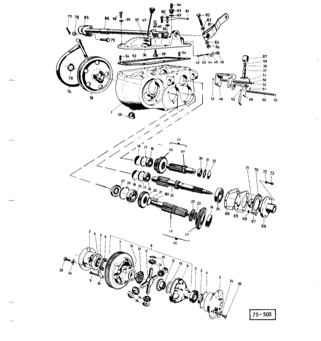 ТРАНСМИССИЯ - MASSEY FERGUSON 186, 187, 206