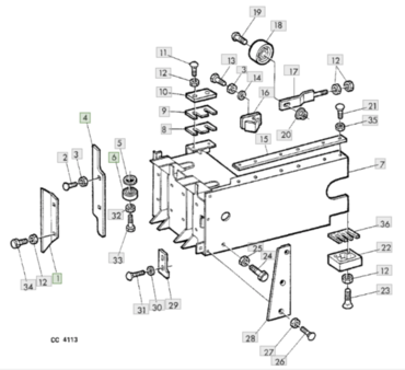 Пластина скольжения поршня  E16071  John Deere